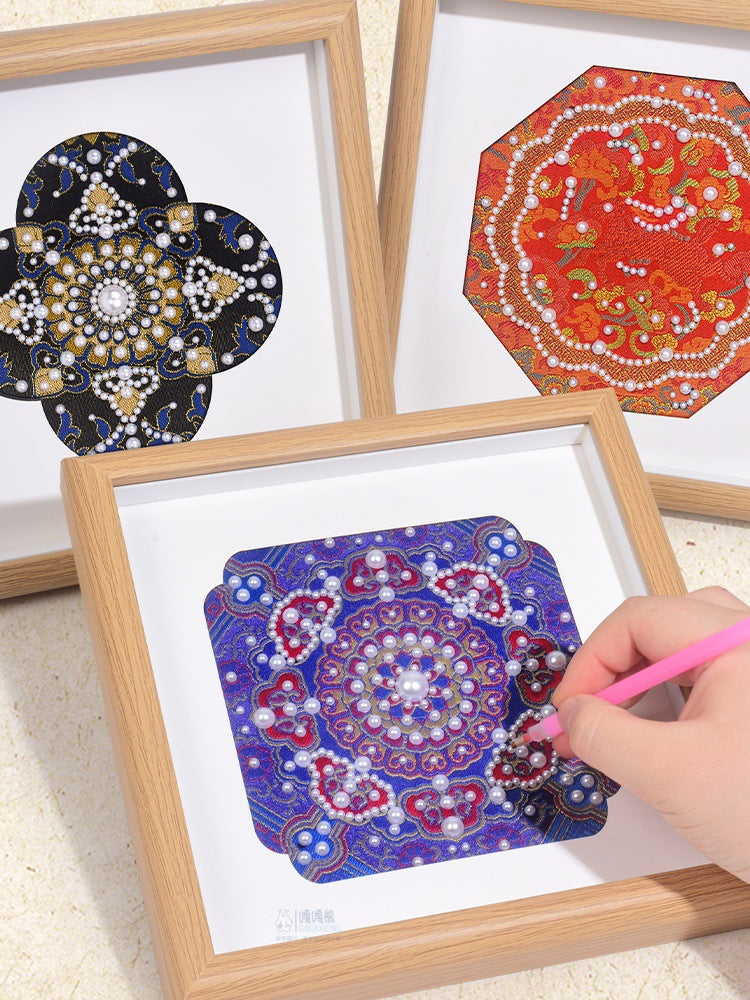 Song Brocade Decorative Painting DIY Kit National Style Handmade Team Building Warm-up Salon Activity Hand Gift for Friends