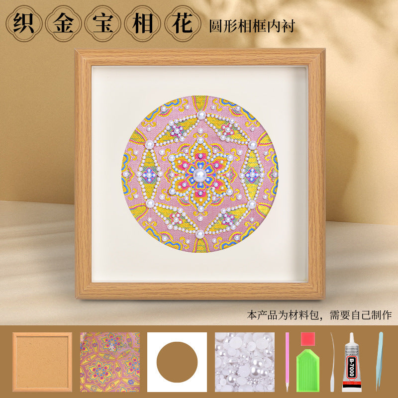 Song Brocade Decorative Painting DIY Kit National Style Handmade Team Building Warm-up Salon Activity Hand Gift for Friends