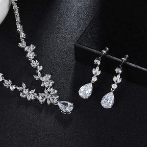 New Fashion Diamond Wedding Jewelry Set Bride Dress Accessories Trendy Fashion Jewelry for Women