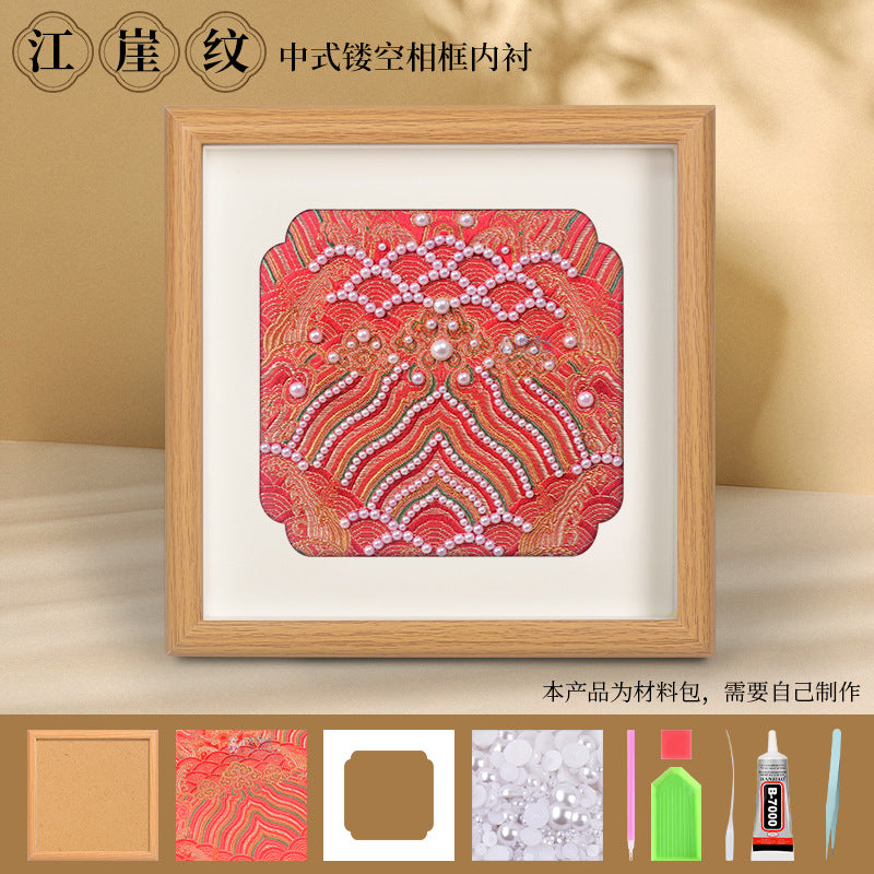 Song Brocade 装飾画 DIY キット ナショナルスタイル 手作り チームビルディング ウォームアップ サロン アクティビティ ハンドギフト 友人用