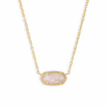 KS  Oval Shell Necklace Turquoise Geometric Inlaid Mother-of-Pearl Pendant Real Gold Color Retention Collarbone Chain