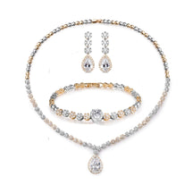 New Fashion Diamond Wedding Jewelry Set Bride Dress Accessories Trendy Fashion Jewelry for Women