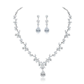 New Fashion Diamond Wedding Jewelry Set Bride Dress Accessories Trendy Fashion Jewelry for Women