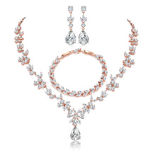 New Fashion Diamond Wedding Jewelry Set Bride Dress Accessories Trendy Fashion Jewelry for Women