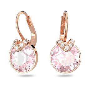 Cross-Border Hot Selling V-Shaped Bella Crystal Round Earrings Series Set Simple Light Luxury Elegant Fashionable Statement Earrings