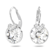 Cross-Border Hot Selling V-Shaped Bella Crystal Round Earrings Series Set Simple Light Luxury Elegant Fashionable Statement Earrings