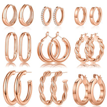 Brass Electroplated Fashion Geometric Circle Elegant Versatile Women's Earring Set