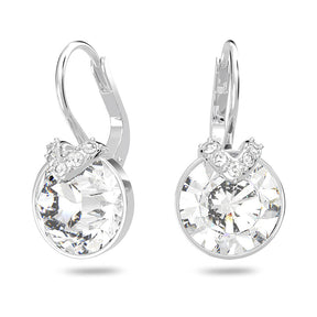 Cross-Border Hot Selling V-Shaped Bella Crystal Round Earrings Series Set Simple Light Luxury Elegant Fashionable Statement Earrings
