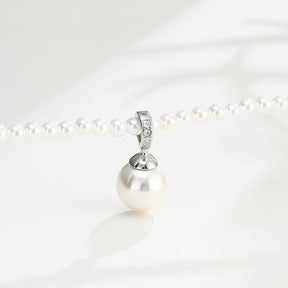 925 Sterling Silver Niche High-End Design Pendant Necklace Universal Clip DIY Inlay Necklace Bracelet Accessories